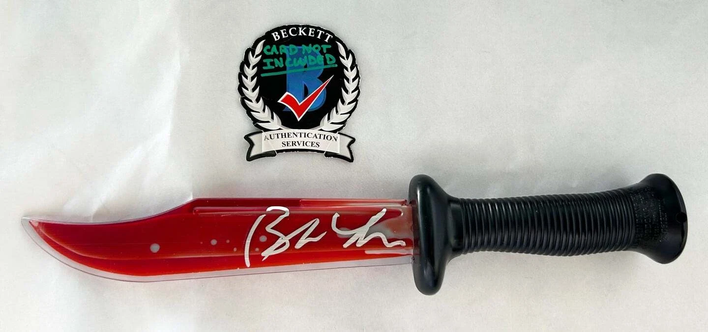 Brad Loree Signed Knife Halloween Michael Myers Beckett BAS COA