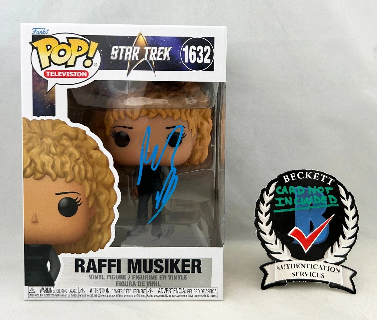 Michelle Hurd Signed Funko Pop Star Trek Picard Raffi Musiker Beckett BAS 1 COA