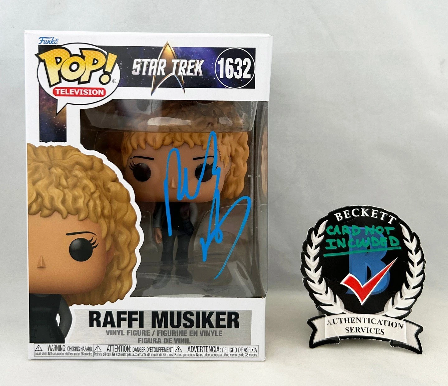 Michelle Hurd Signed Funko Pop Star Trek Picard Raffi Musiker Beckett BAS COA