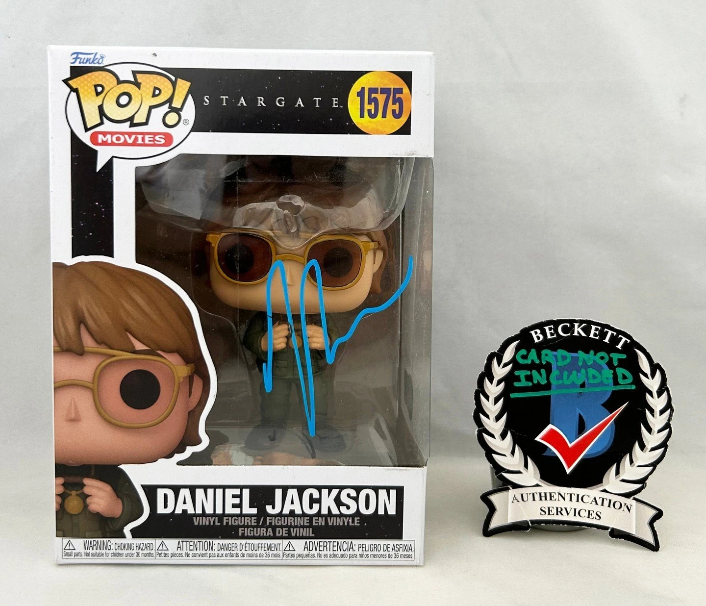 Michael Shanks Signed Funko Pop Stargate Daniel Jackson Beckett BAS 1 COA