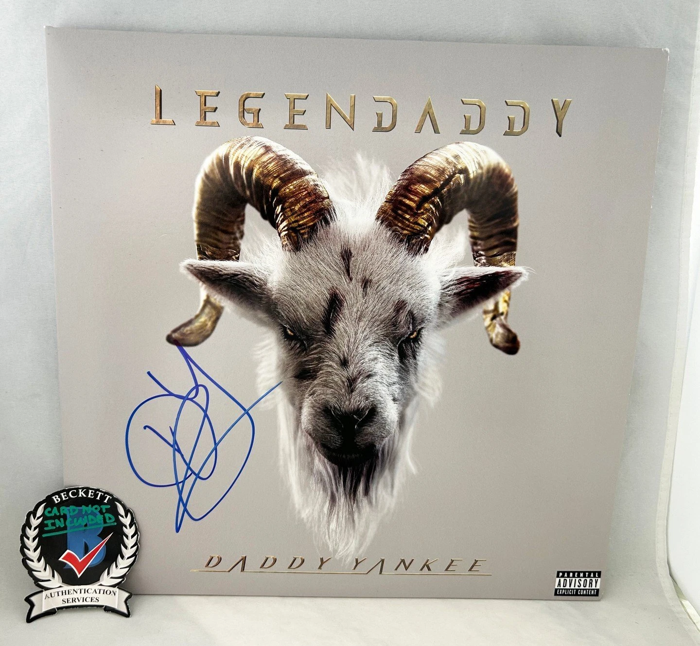 Daddy Yankee Signed Vinyl LP Album Beckett BAS COA