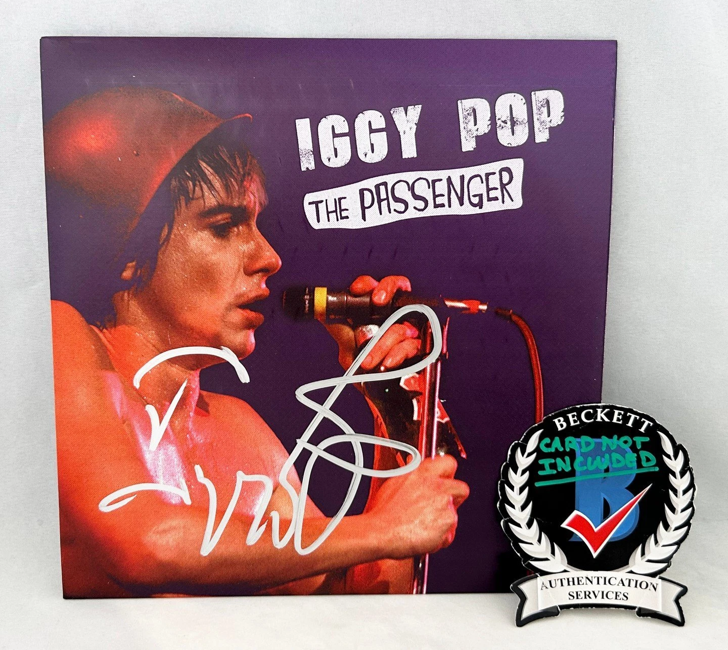 Iggy Pop Signed Vinyl LP Album The Stooges 7