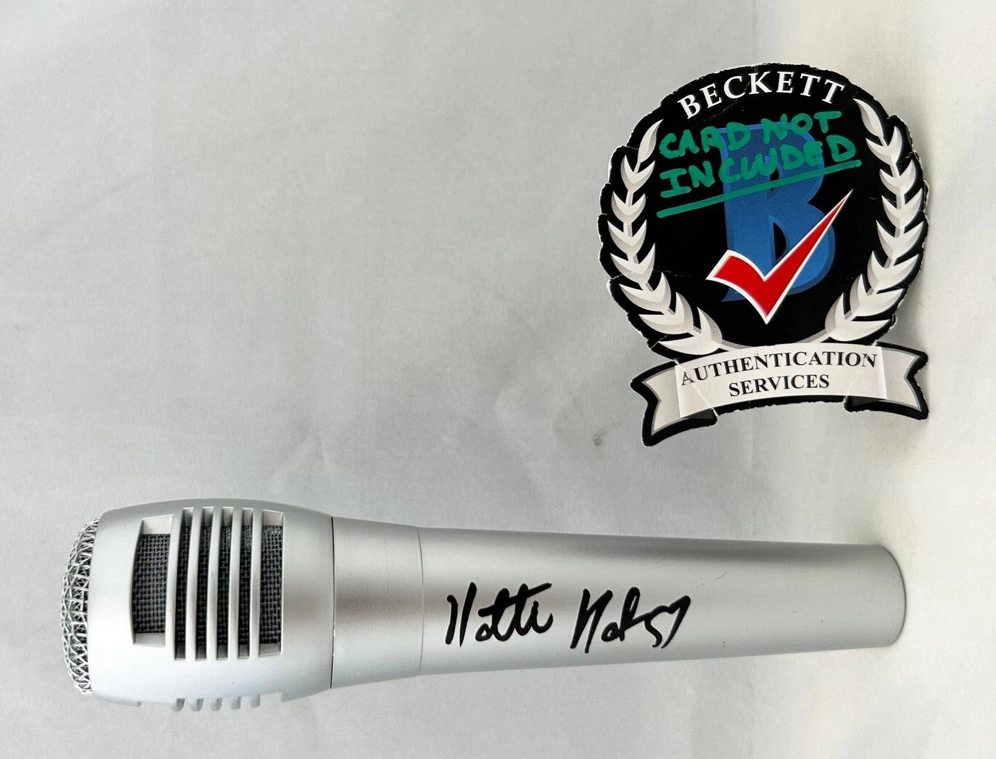 Natti Natasha Signed Microphone Beckett BAS COA