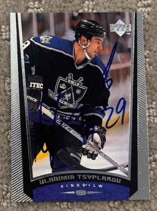 VLADIMIR TSYPLAKOV SIGNED AUTOGRAPHED 1998-99 UPPER DECK-SILVER #287 CARD COLLECTIBLE MEMORABILIA
