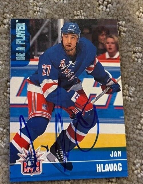 1999-00 ITG Be A Player Memorabilia Jan Hlavac signed autographed card #157