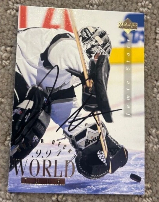 1994-95 Upper Deck Jamie Storr signed autographed card Los Angeles Kings #568