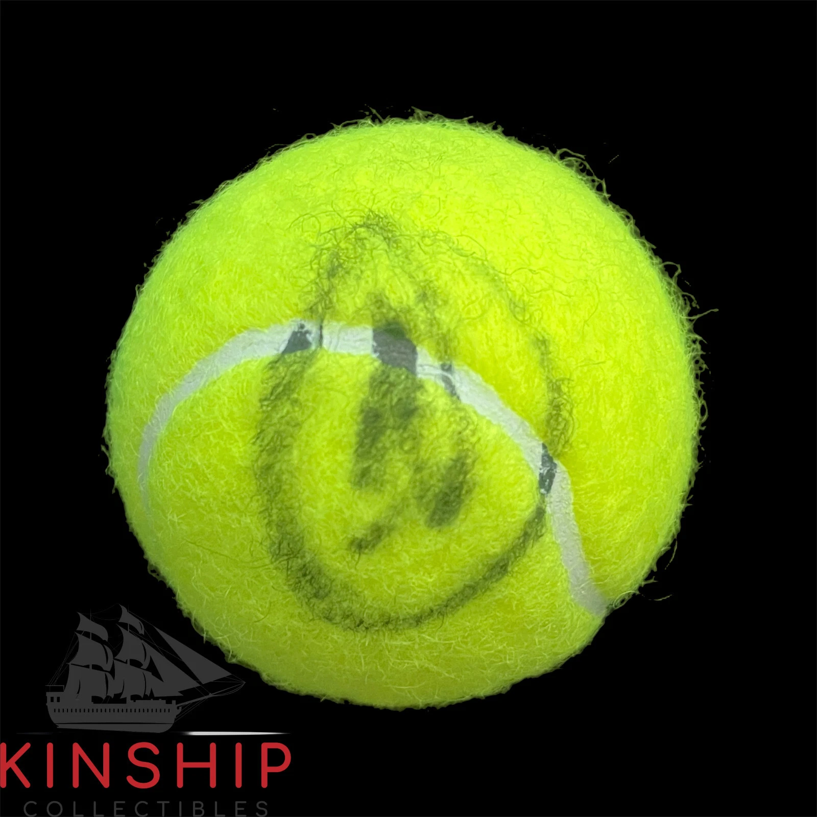 Novak Djokovic signed Wilson Tennis Ball JSA COA Rare Bold Auto 3571