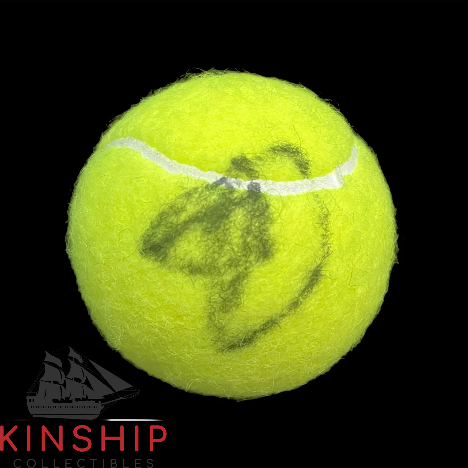 Novak Djokovic signed Wilson Tennis Ball JSA COA Rare Bold Auto 3563