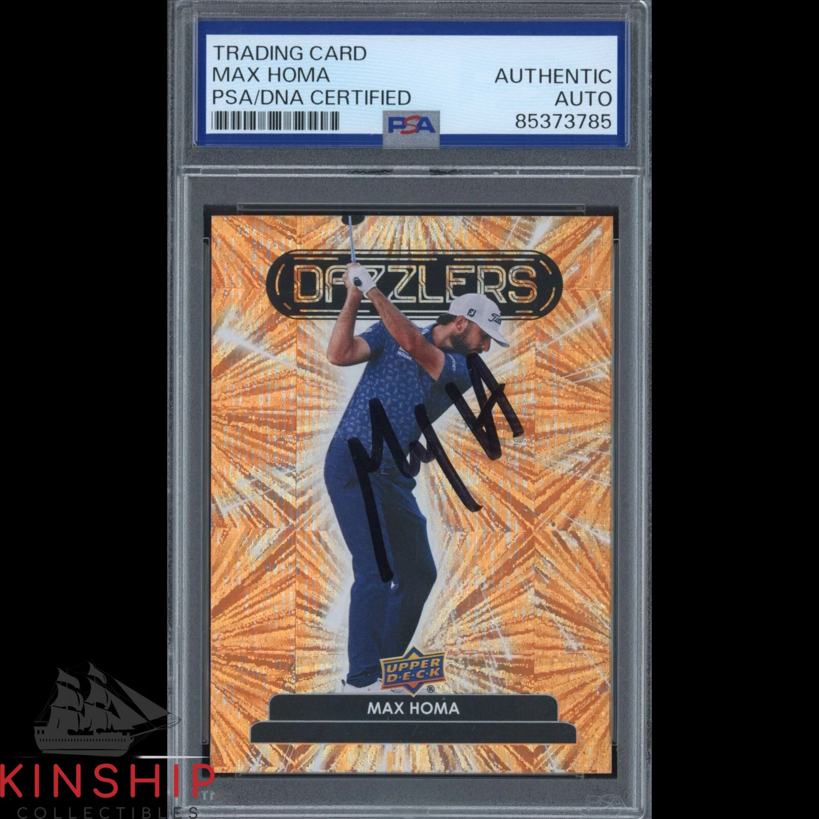 Max Homa signed 2024 Upper Deck Dazzlers Trading Card PSA DNA Slab Golf C3726