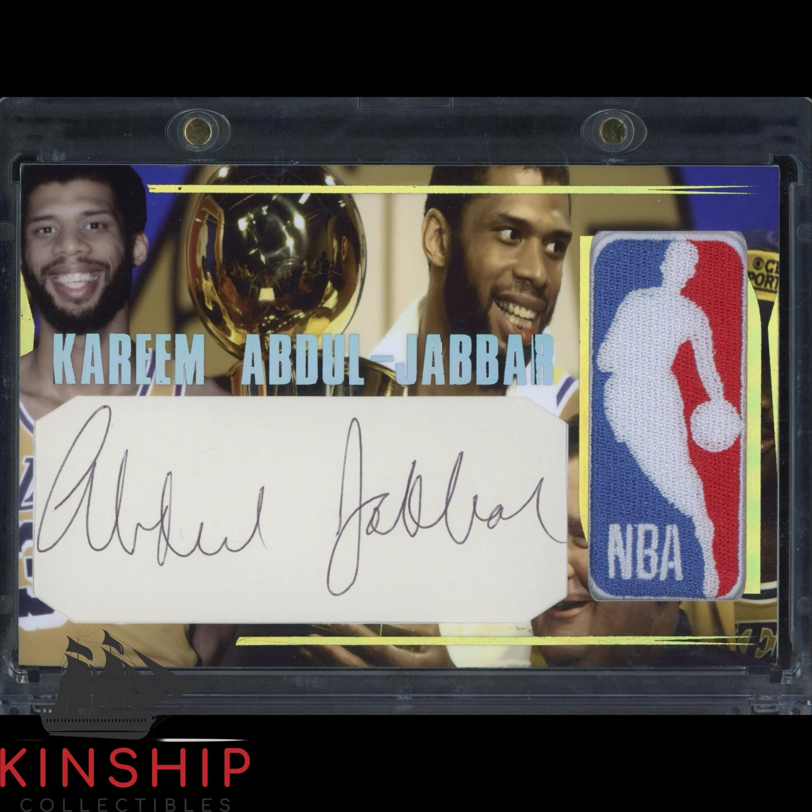 Kareem Abdul-Jabbar signed Cut Custom Card JSA COA NBA Basketball Auto Z2025
