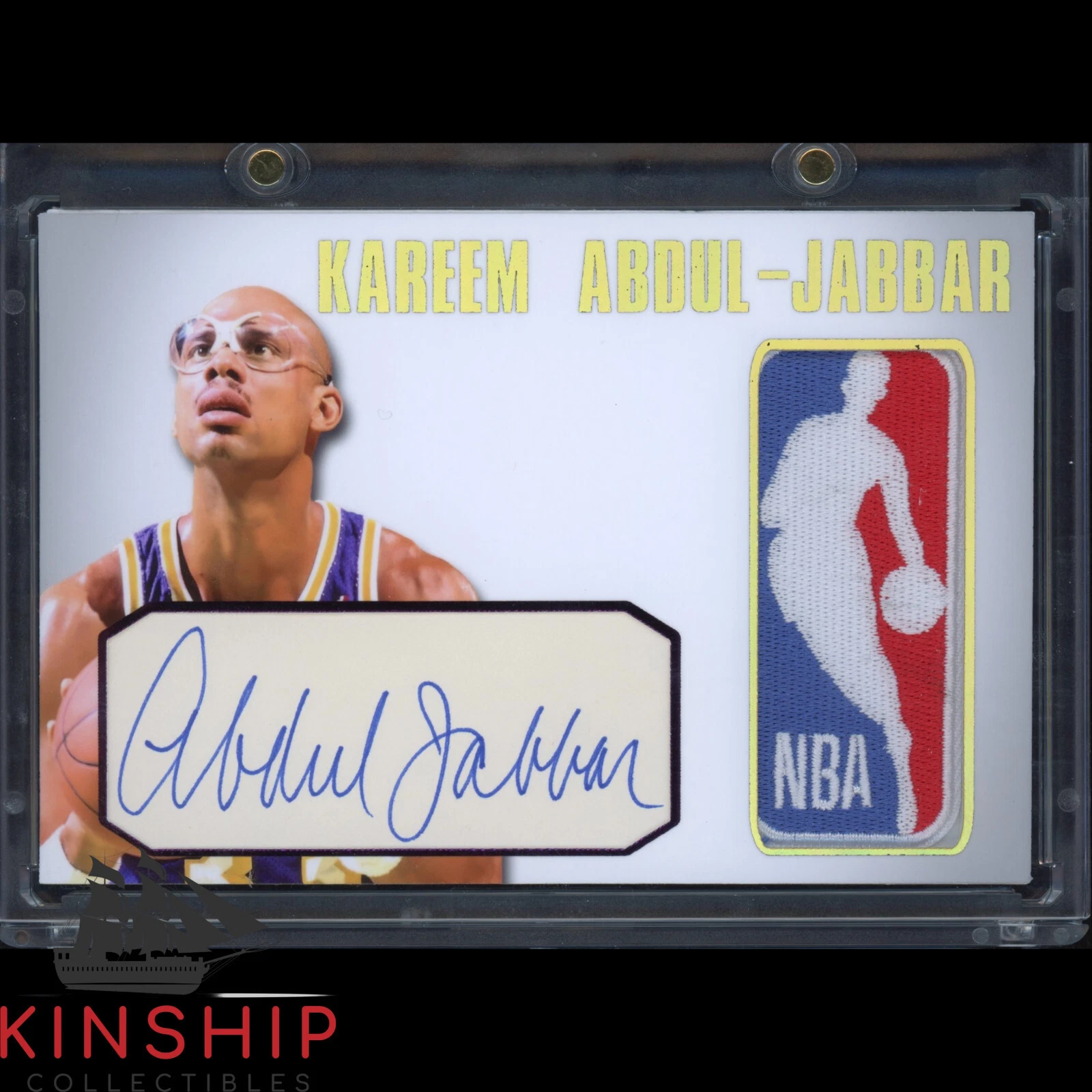 Kareem Abdul-Jabbar signed Cut Custom Card JSA COA NBA Basketball Auto Z2021