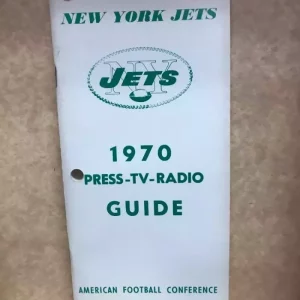 1970 NEW YORK JETS MEDIA GUIDE RARE