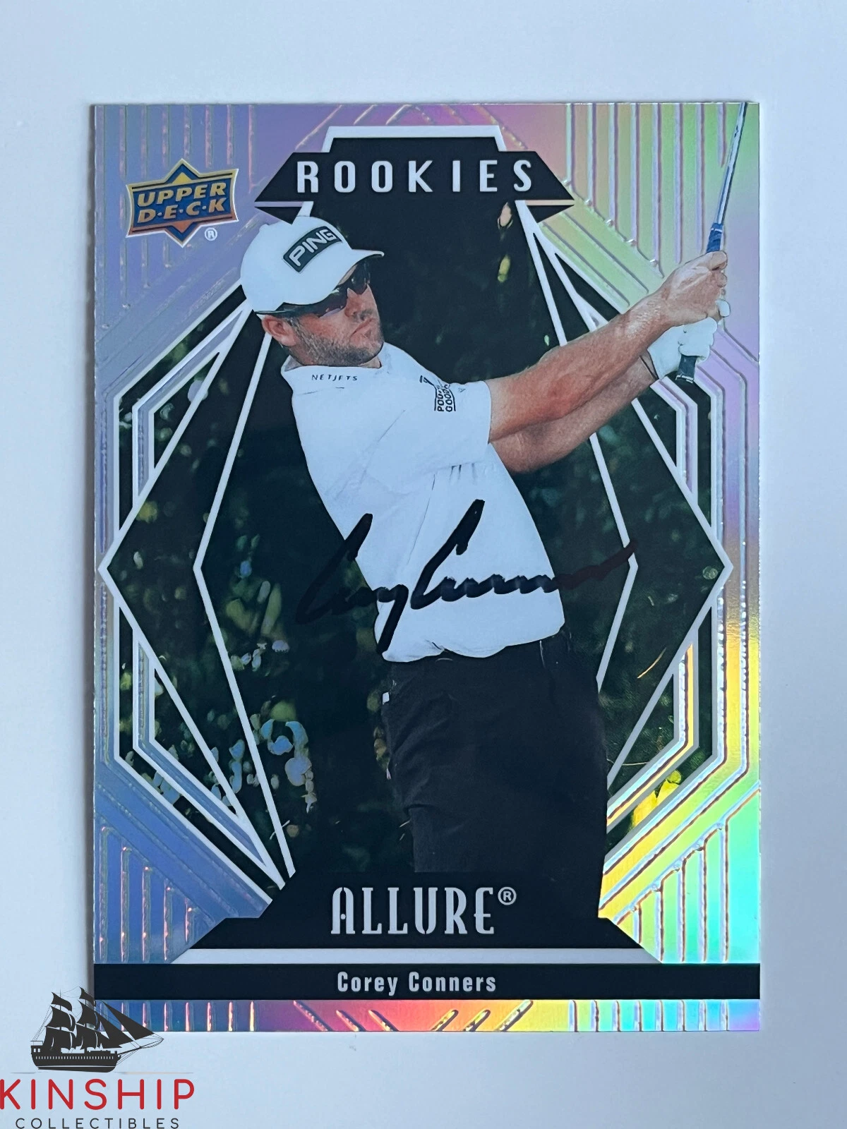 Corey Conners signed 2024 Upper Deck Golf Trading Card PGA Masters Auto R105