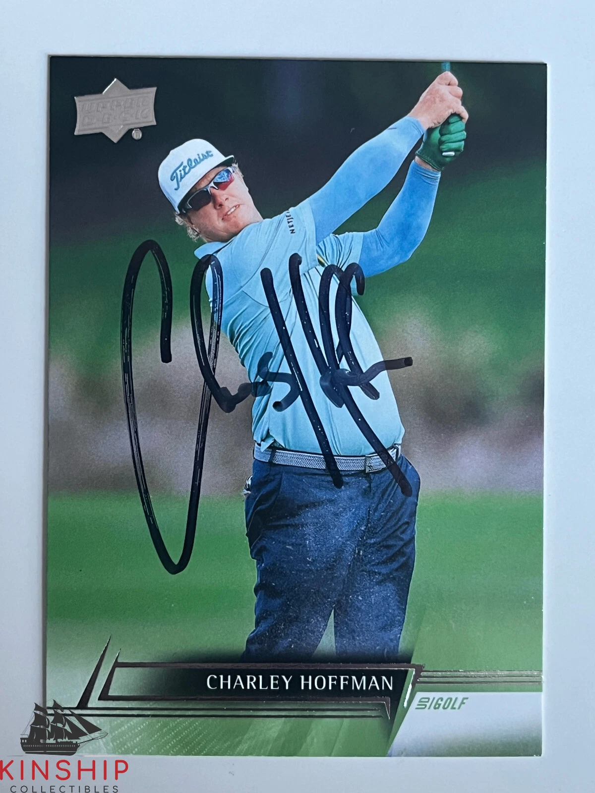 Charlie Hoffman signed 2024 Upper Deck Golf Trading Card PGA Masters Auto R90