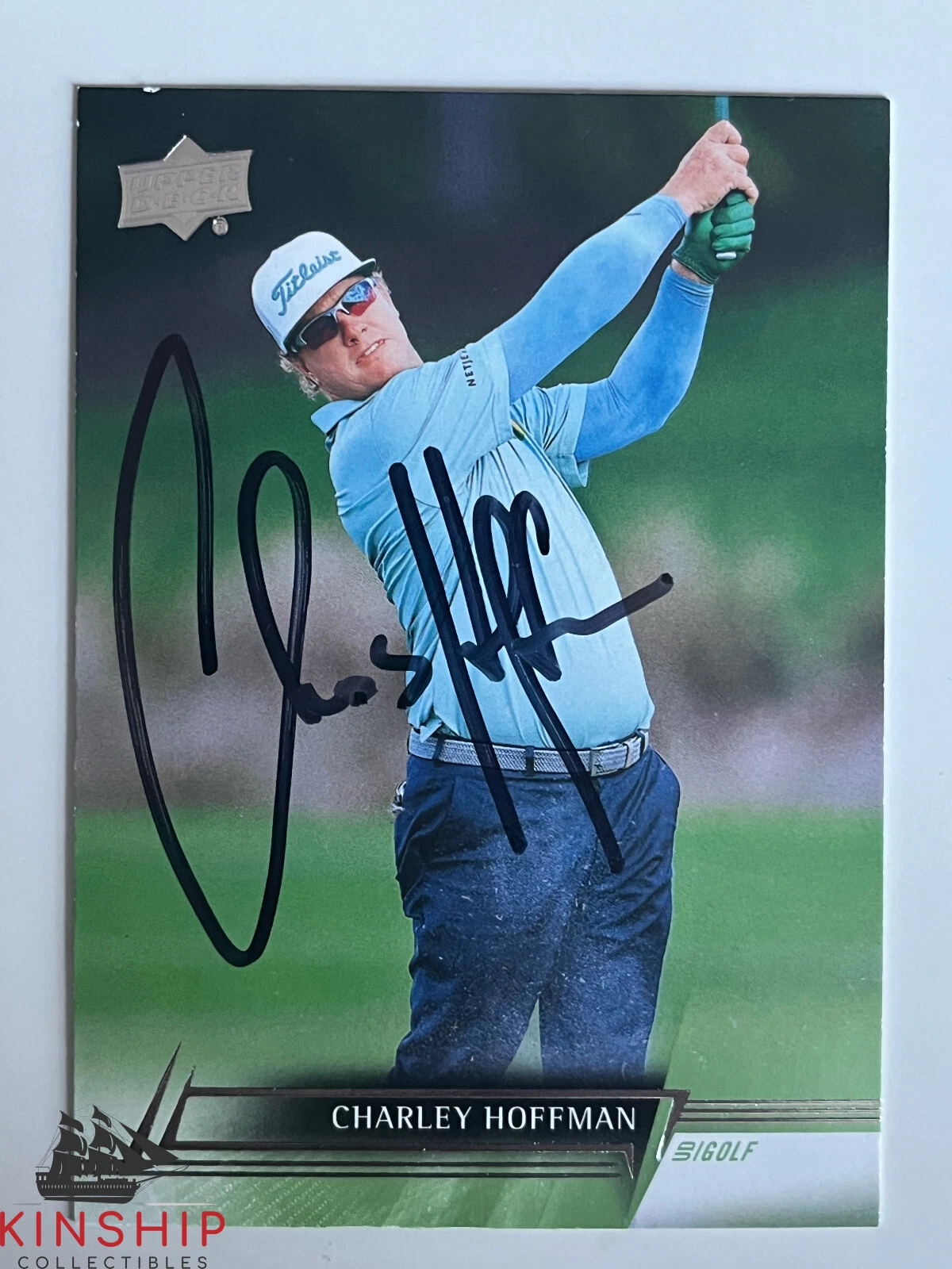 Charlie Hoffman signed 2024 Upper Deck Golf Trading Card PGA Masters Auto R91