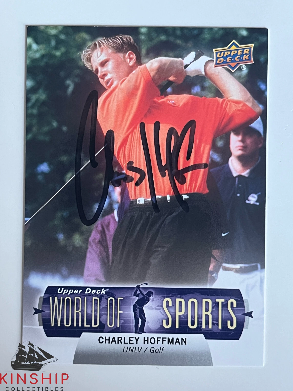 Charlie Hoffman signed 2011 Upper Deck Golf Trading Card PGA Masters Auto R92