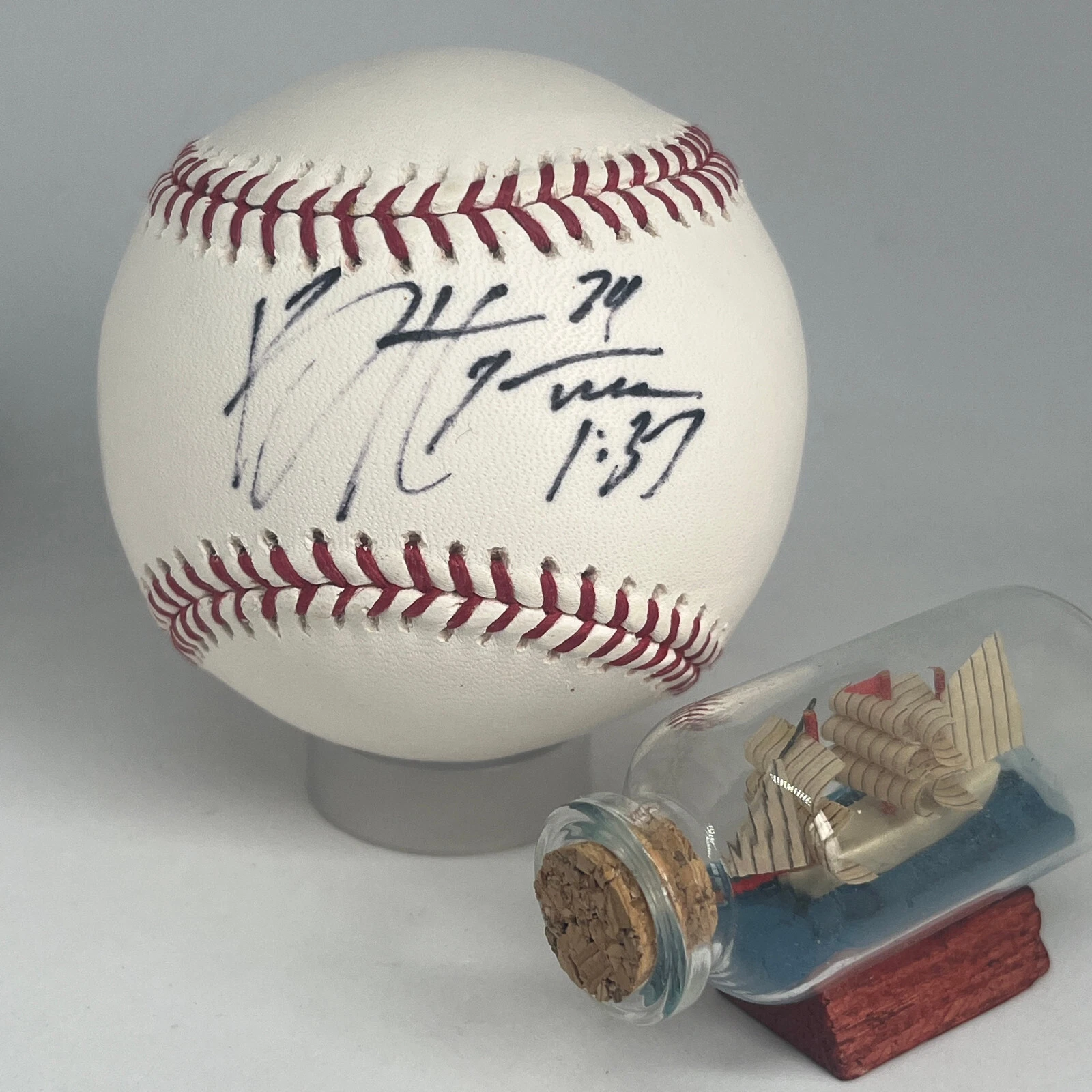Bryce Harper signed Rawlings OML Baseball JSA LOA Phillies Vintage Auto A3499