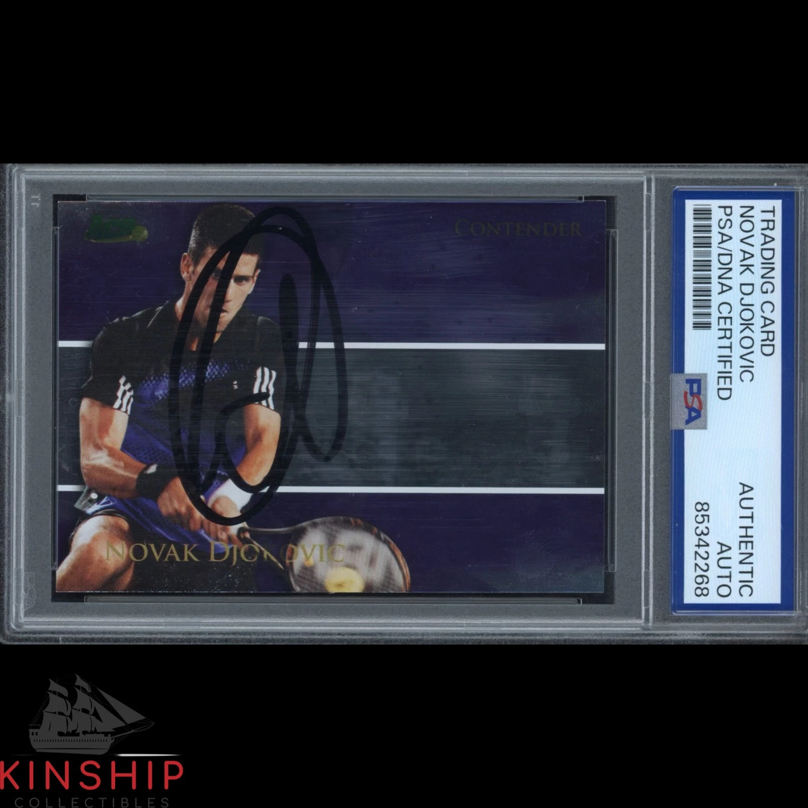 Novak Djokovic signed 2008 Ace Authentic Card PSA DNA Slabbed Tennis Auto C3854