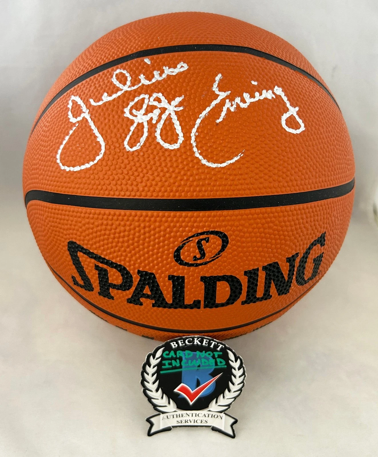 Dr. J Julius Erving Signed All Star Basketball Philadelphia 76ers Beckett BAS...