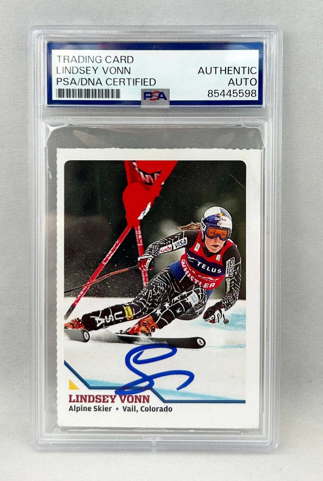 Lindsey Vonn Signed Rookie Card SI For Kids #369 PSA/DNA COA