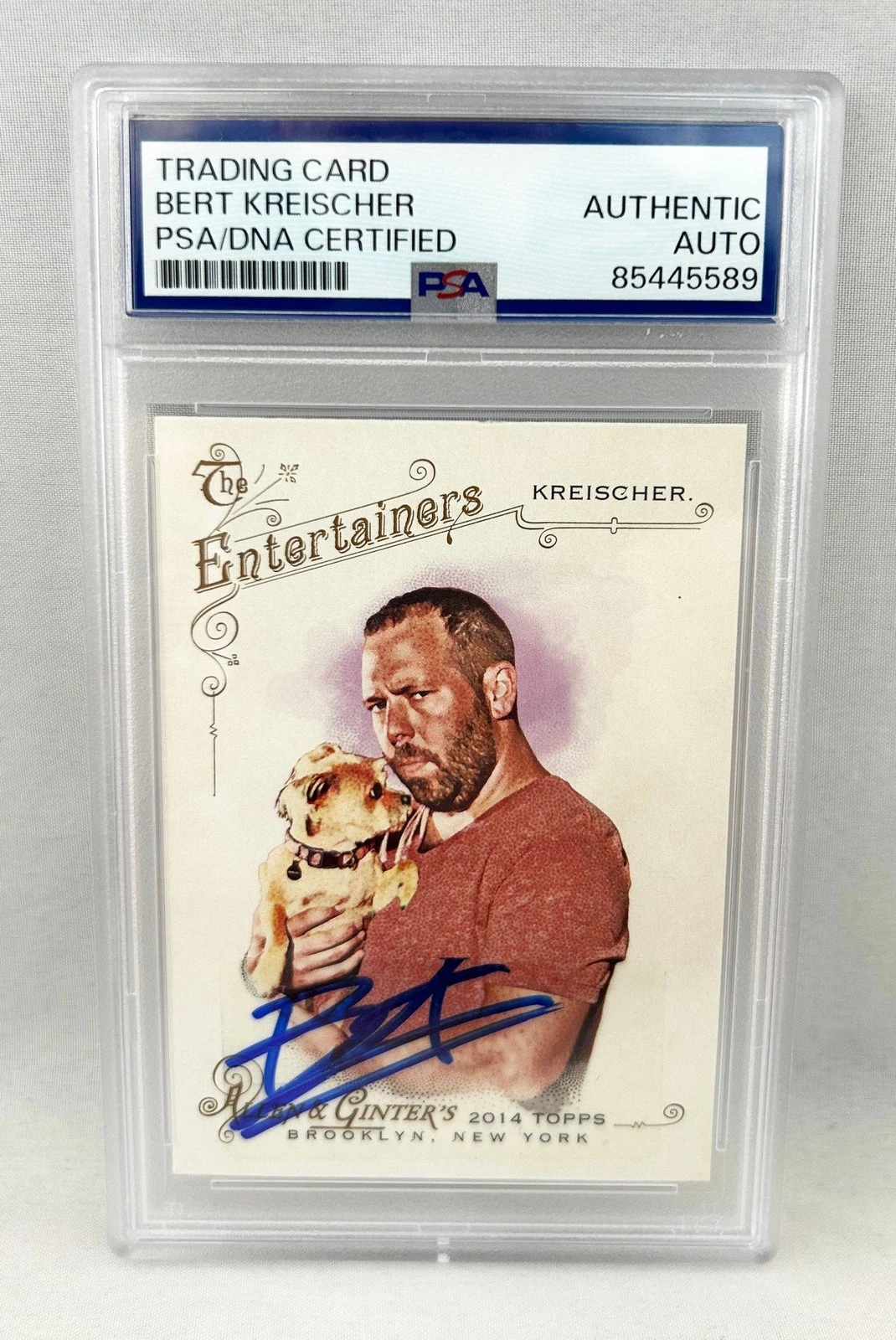 Bert Kreischer Signed Card 2014 Topps Allen & Ginter #238 PSA/DNA COA