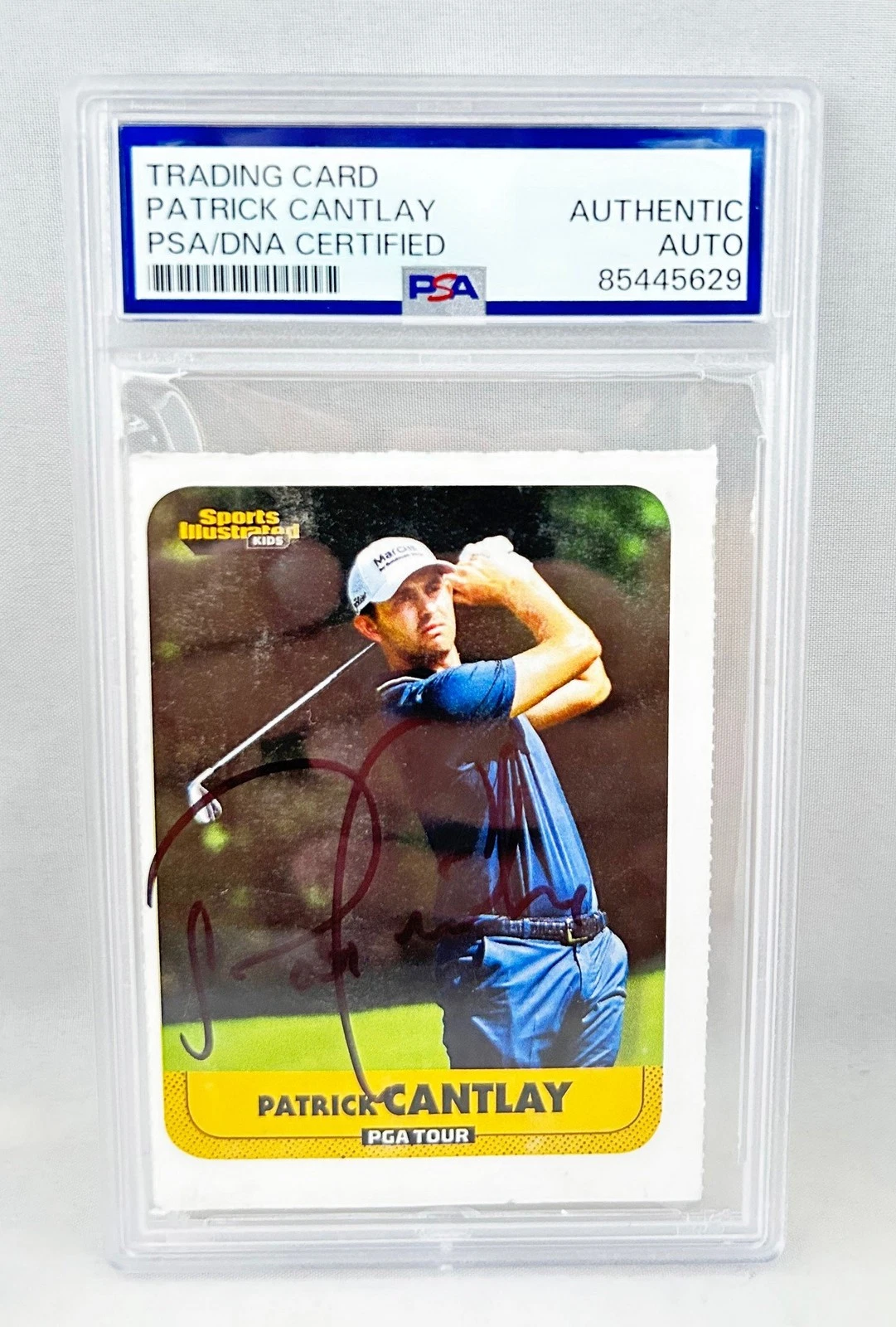 Patrick Cantlay Signed Rookie Card 2021 SI For Kids PSA/DNA COA
