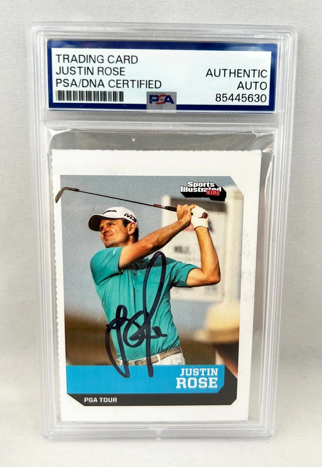 Justin Rose Signed Rookie Card 2019 SI For Kids #808 PSA/DNA COA