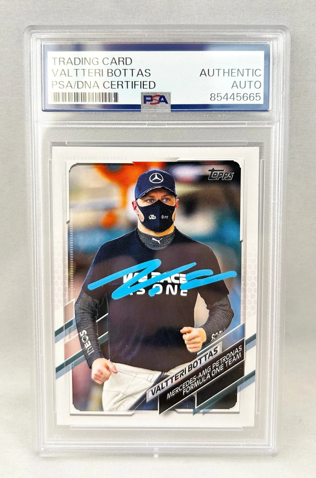 Valtteri Bottas Signed Card 2021 Topps Formula 1 #44 PSA/DNA COA