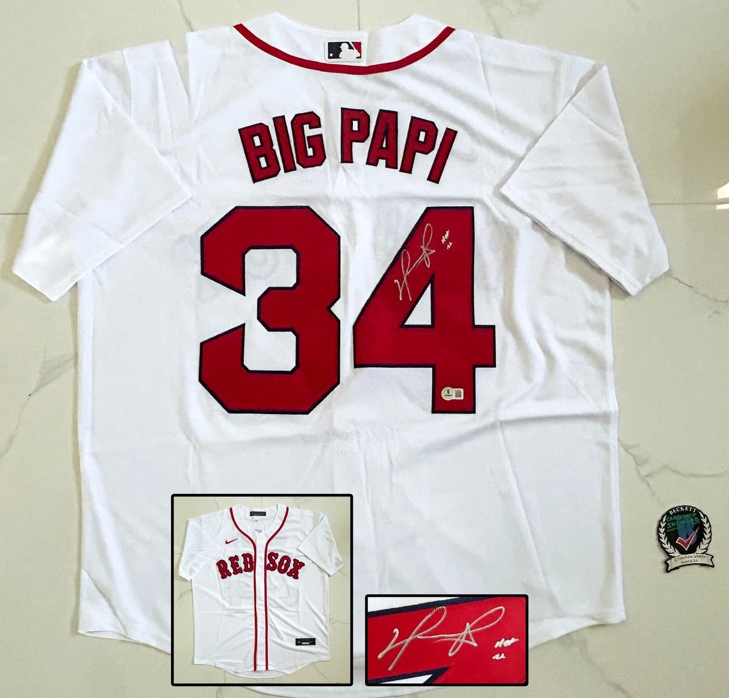 David Ortiz Signed Jersey Boston Red Sox HOF Big Papi Beckett BAS 1 COA