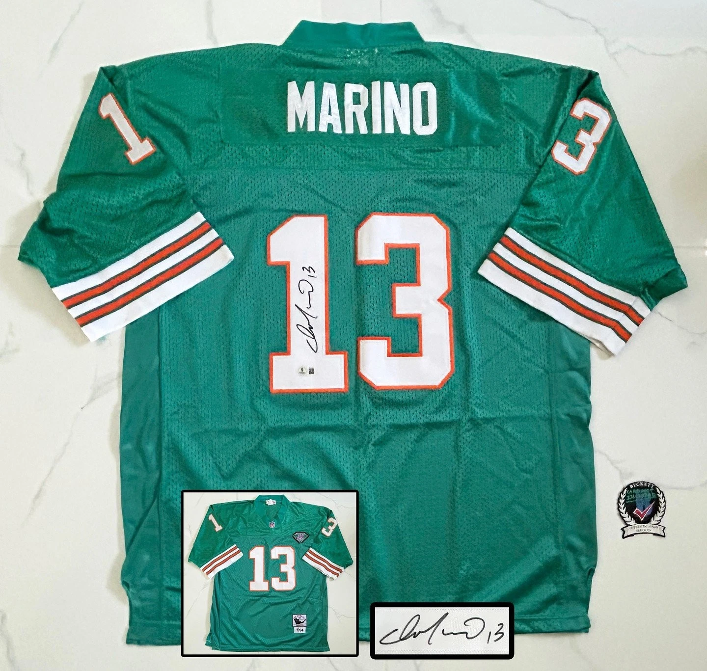 Dan Marino Signed Jersey Miami Dolphins Beckett BAS COA