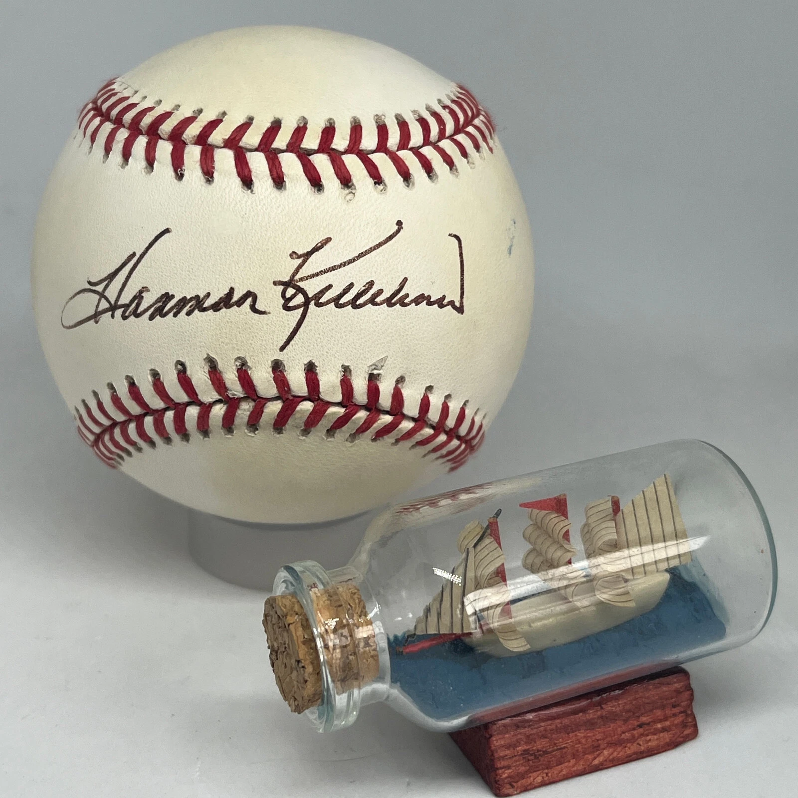 Harmon Killebrew signed Rawlings OAL Baseball JSA COA Twins HOF Auto A3662