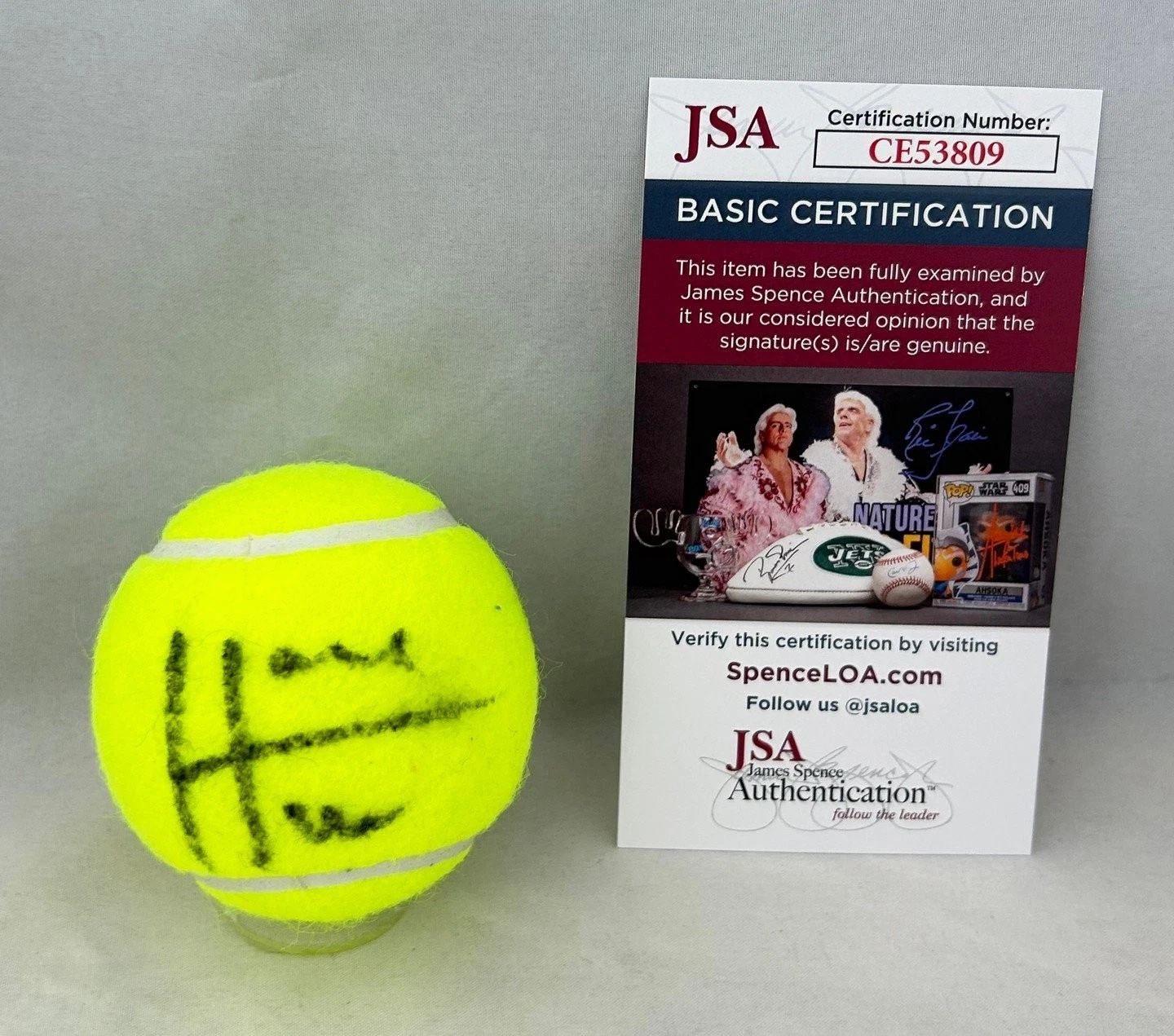 Hubert Hurkacz Signed Tennis Ball JSA COA