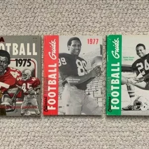 1975+1977+1978 COLLEGE FOOTBALL GUIDES LOT OF 3 VINTAGE ARCHIE GRIFFIN