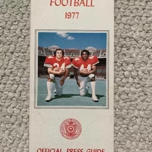 1977 OHIO STATE COLLEGE FOOTBALL MEDIA GUIDE VINTAGE ARCHIE GRIFFIN COVER