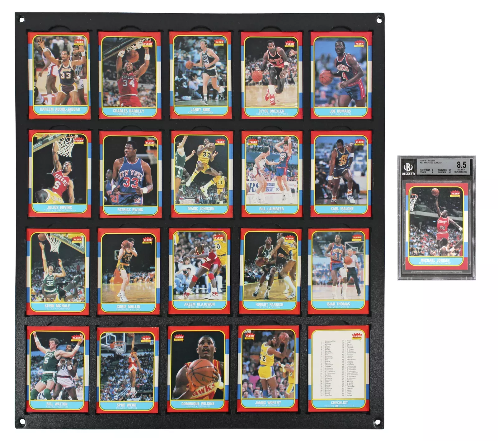 michael jordan karl malone card