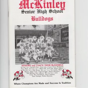 1989 CANTON MCKINLEY OHIO HIGH SCHOOL FB MEDIA GUIDE RARE AMAZING CONDITION