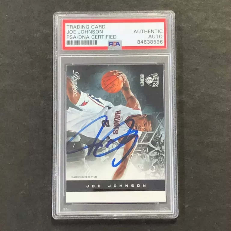 2012-13 PANINI PRESTIGE #83 JOE JOHNSON SIGNED CARD AUTOGRAPHED PSA SLABBED NETS COLLECTIBLE MEMORABILIA