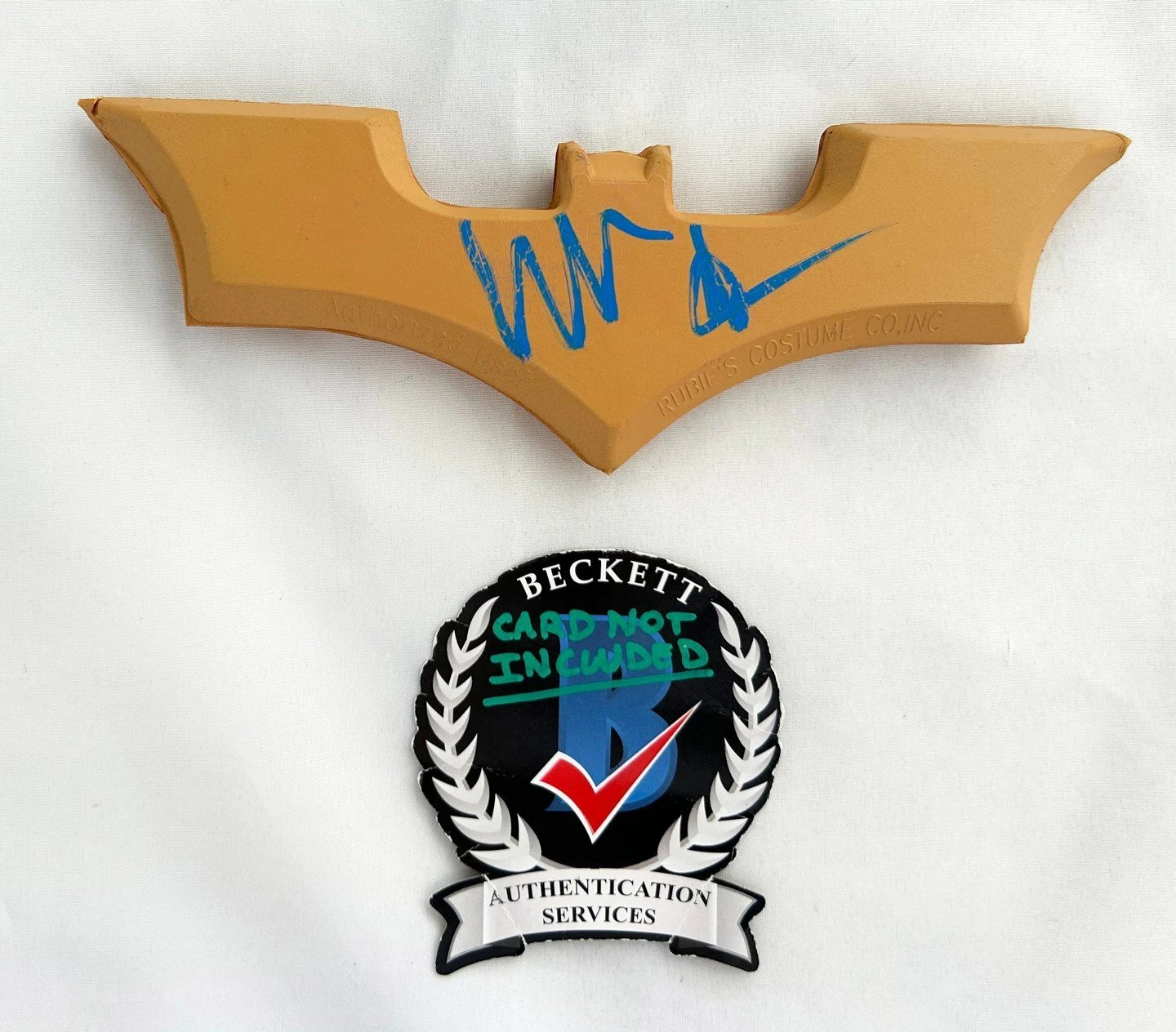 Christian Bale Signed Batarang Batman Beckett BAS 5 COA