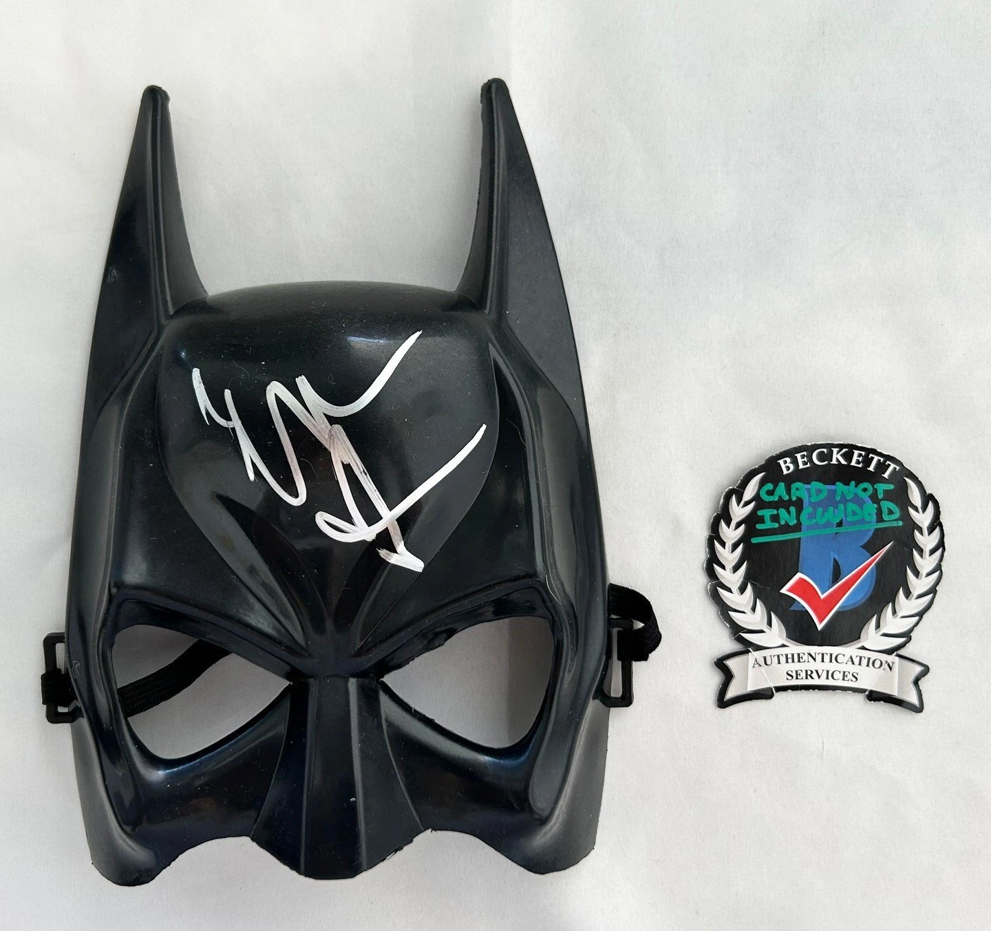 Christian Bale Signed Mask Batman Beckett BAS 16 COA