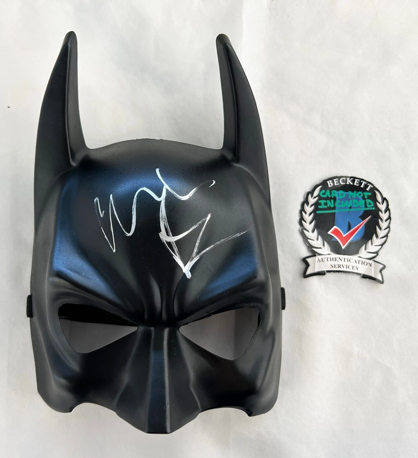 Christian Bale Signed Mask Batman Beckett BAS 9 COA