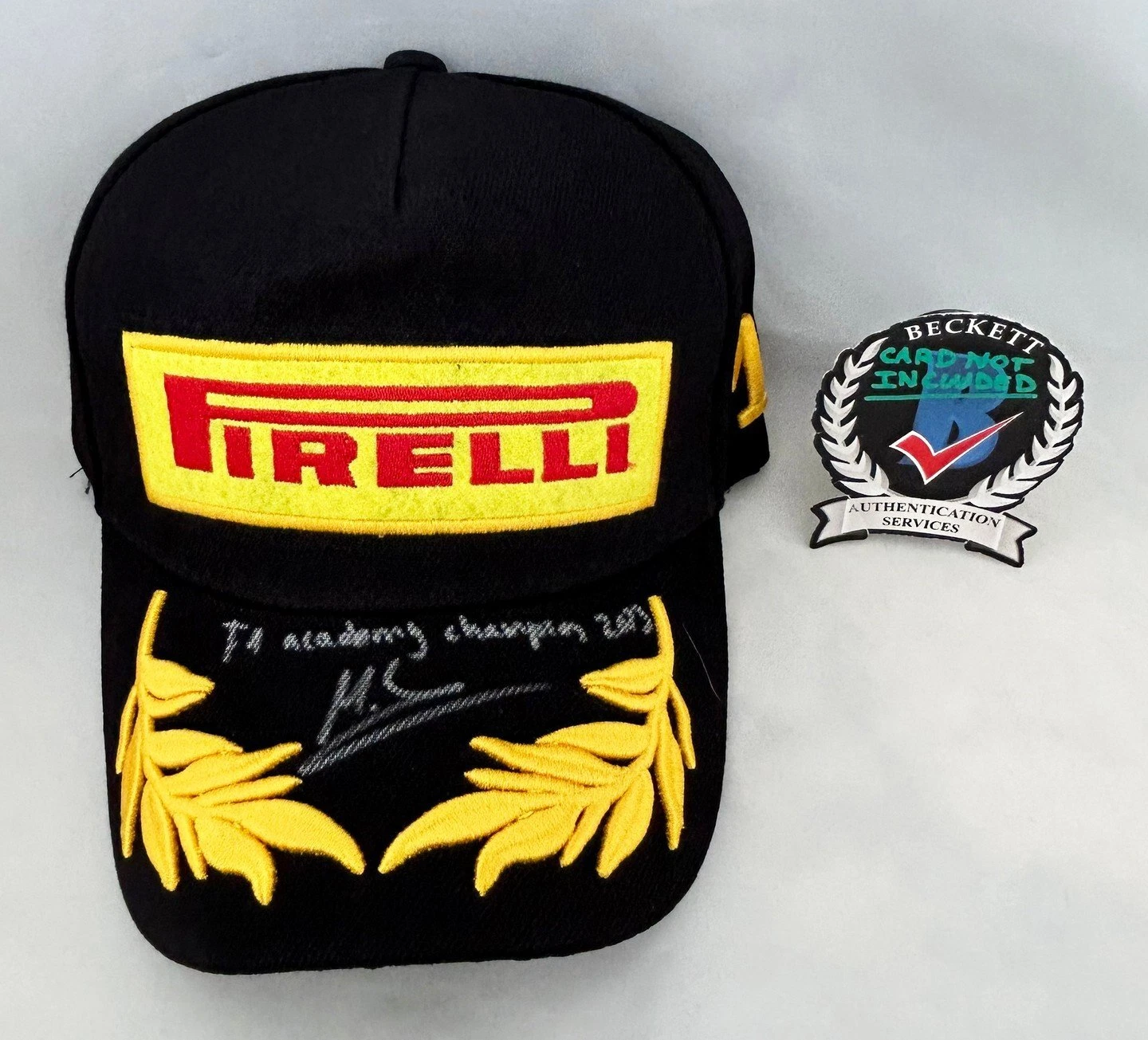 Marta Garcia Lopez Signed Hat Pirelli 2023 F1 Academy Champion Formula 1 Beck...