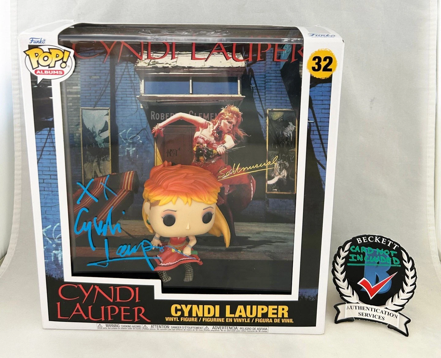 Cyndi Lauper Signed Funko Pop Beckett BAS COA