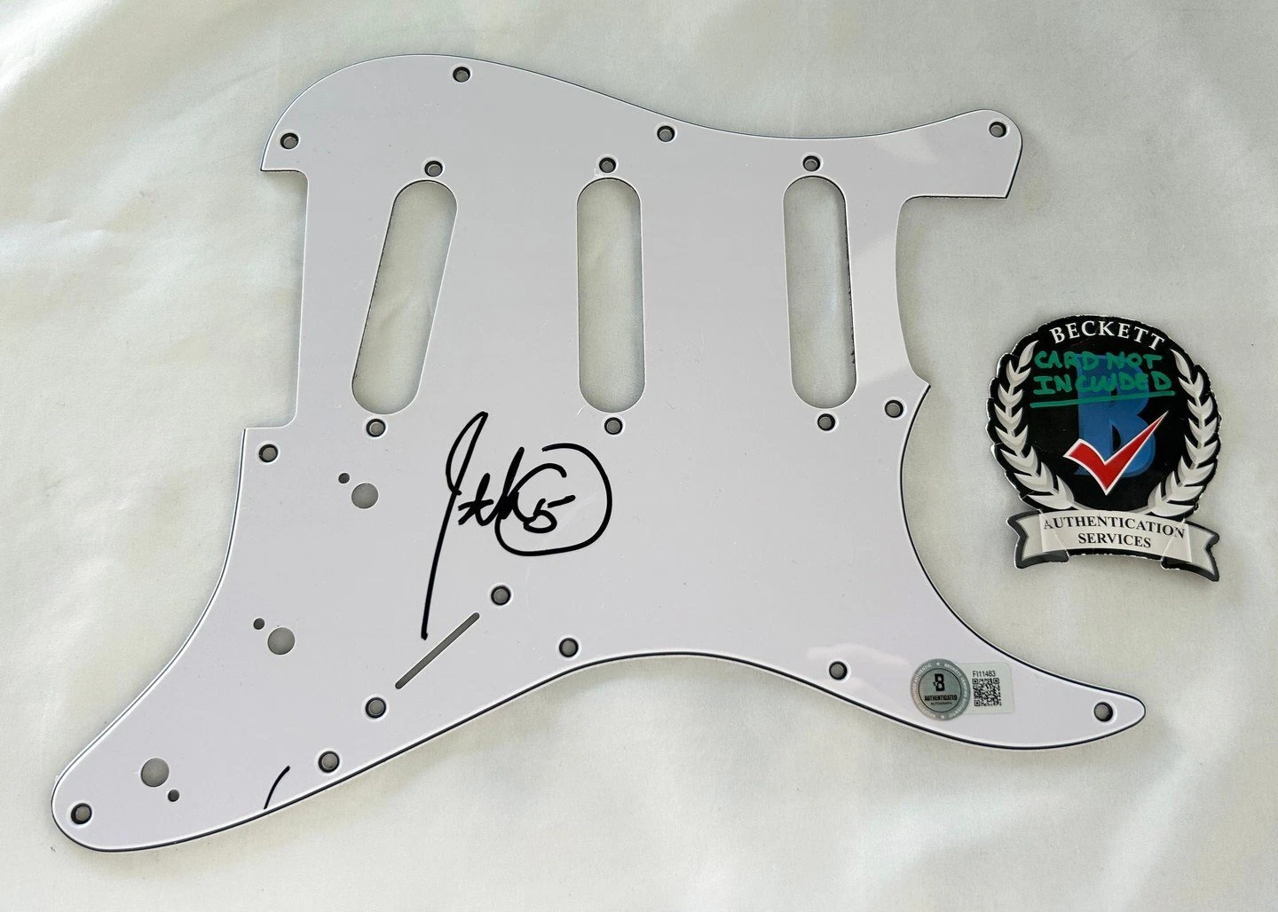 John 5 Signed Electric Pickguard Beckett BAS 1 COA