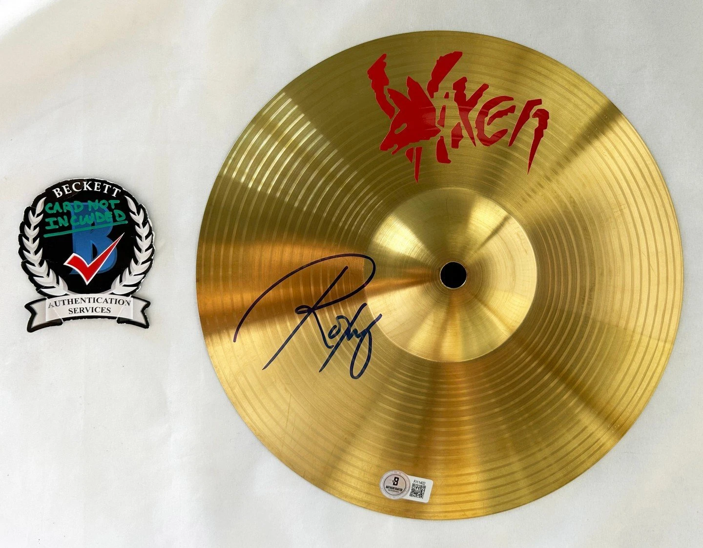 Roxy Petrucci Signed Cymbal Vixen Beckett BAS 1 COA