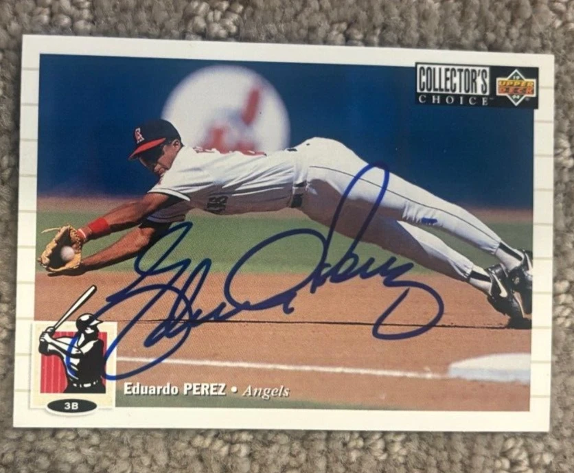 Eduardo Perez Autographed Signed 1994 Upper Deck Collector's Choice #228 Card