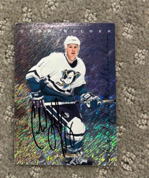 1995-96 Leaf Limited Hockey #34 Chad Kilger signed autographed Card