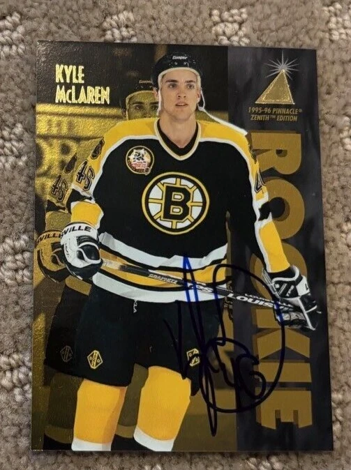 1995-96 Pinnacle Zenith Kyle McLaren signed autographed card #127 Rookie