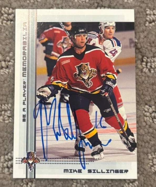 2000-01 Be a Player Memorabilia Mike Sillinger signed autographed card