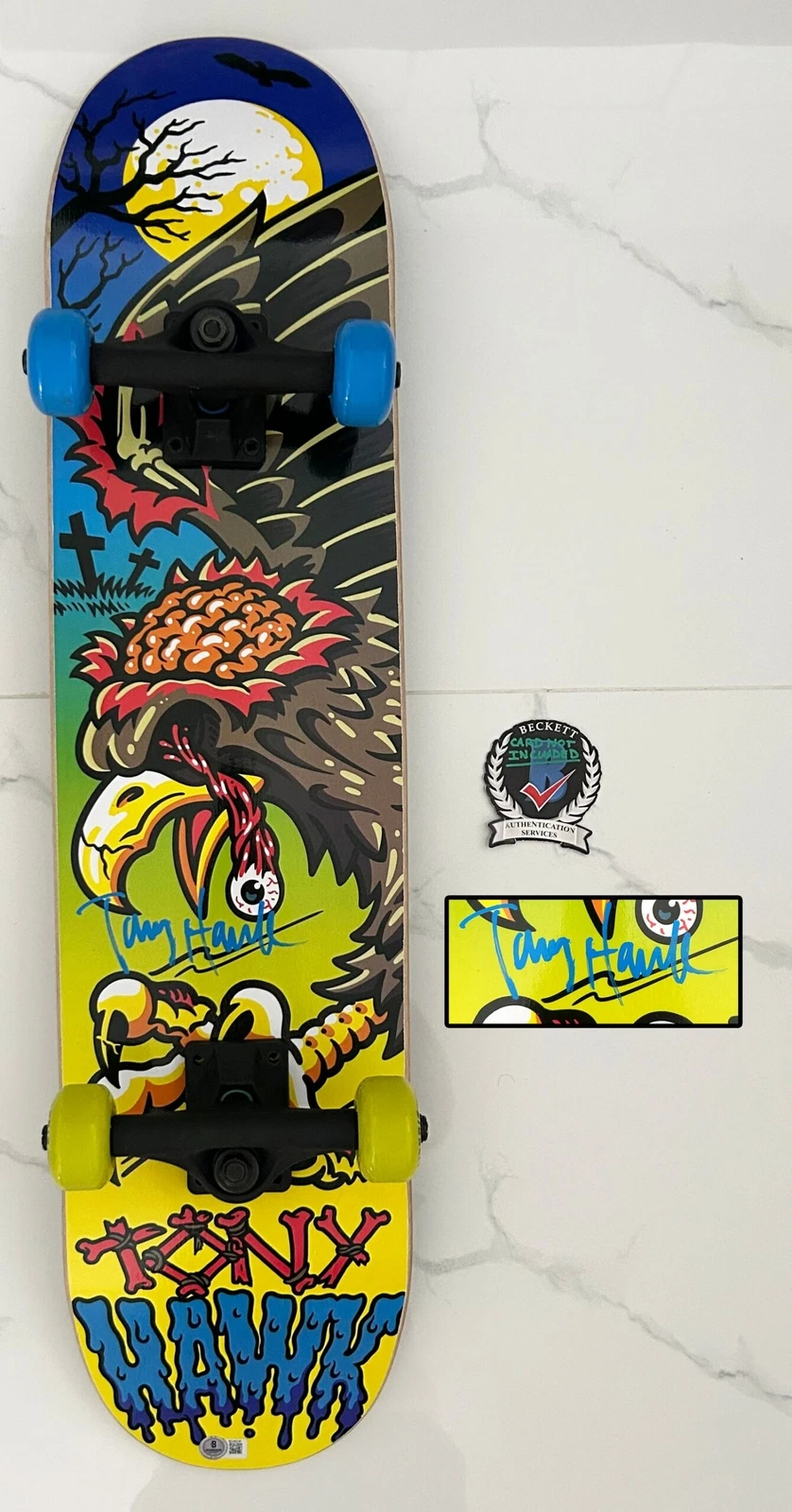 Tony Hawk Signed Skateboard Signature Series Birdhouse Beckett BAS 1 COA
