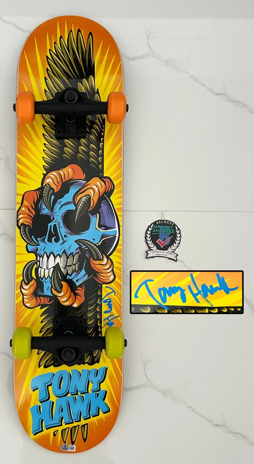 Tony Hawk Signed Skateboard Signature Series Birdhouse Beckett BAS COA